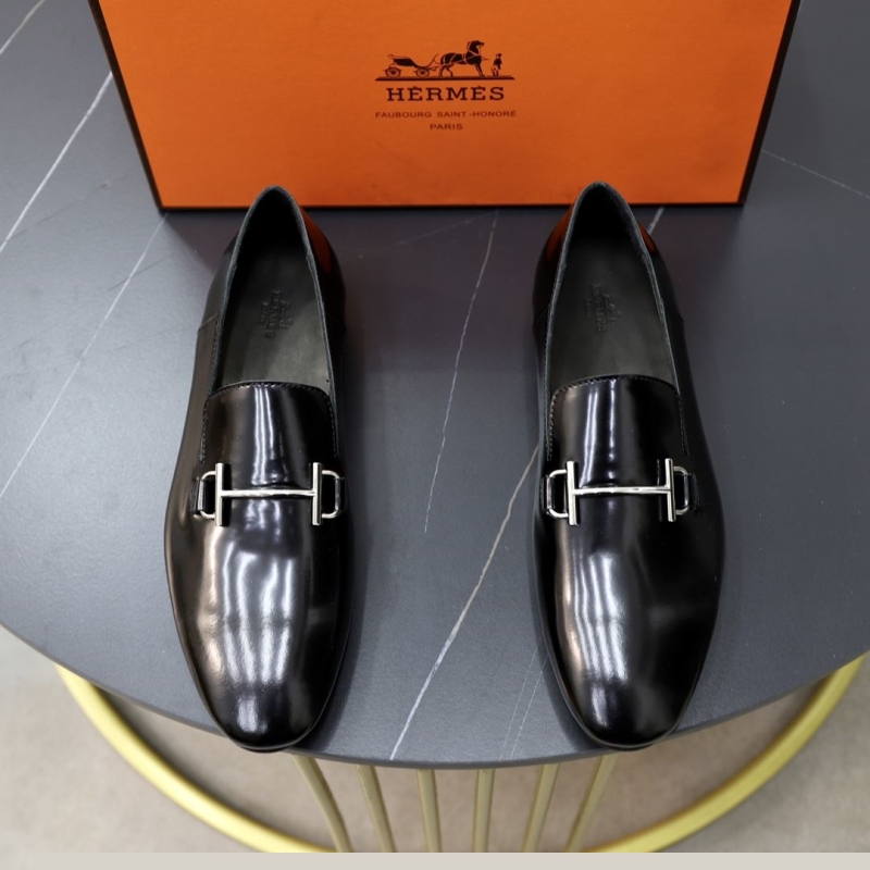 H**mes leather shoes
